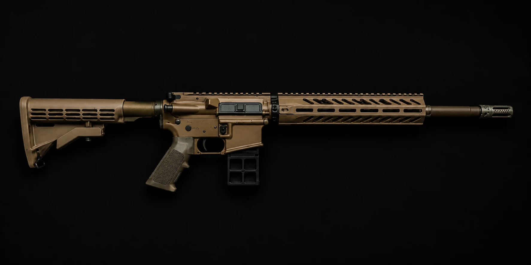Bronze AR rifle finish