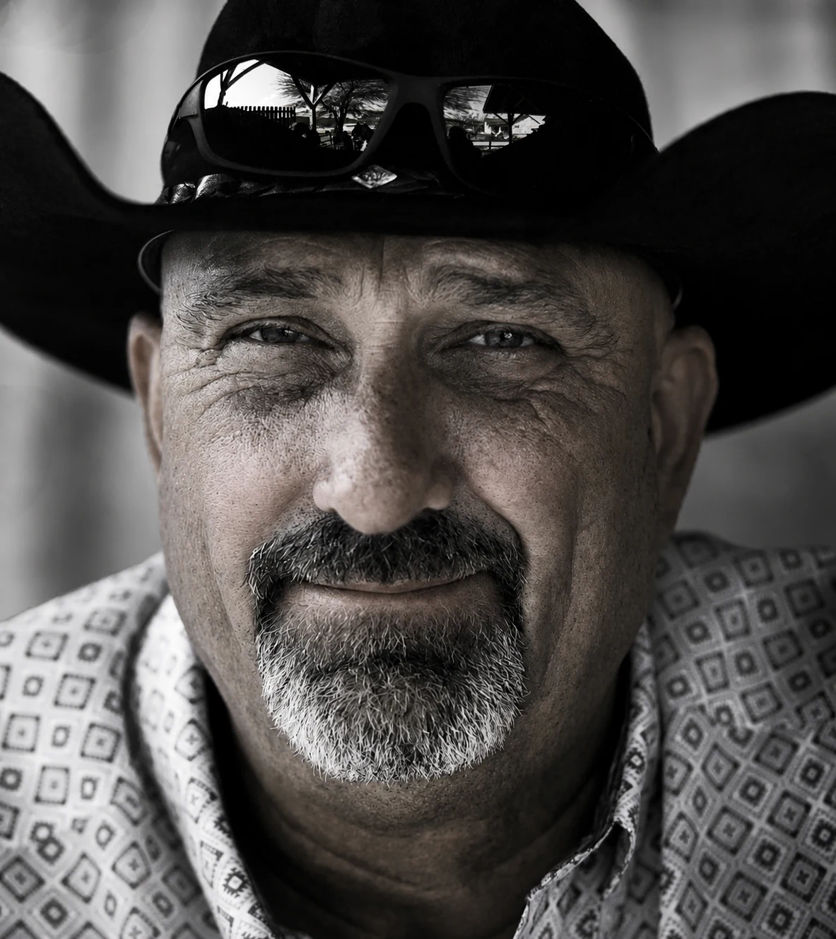 Charlie Gregory in a cowboy hat