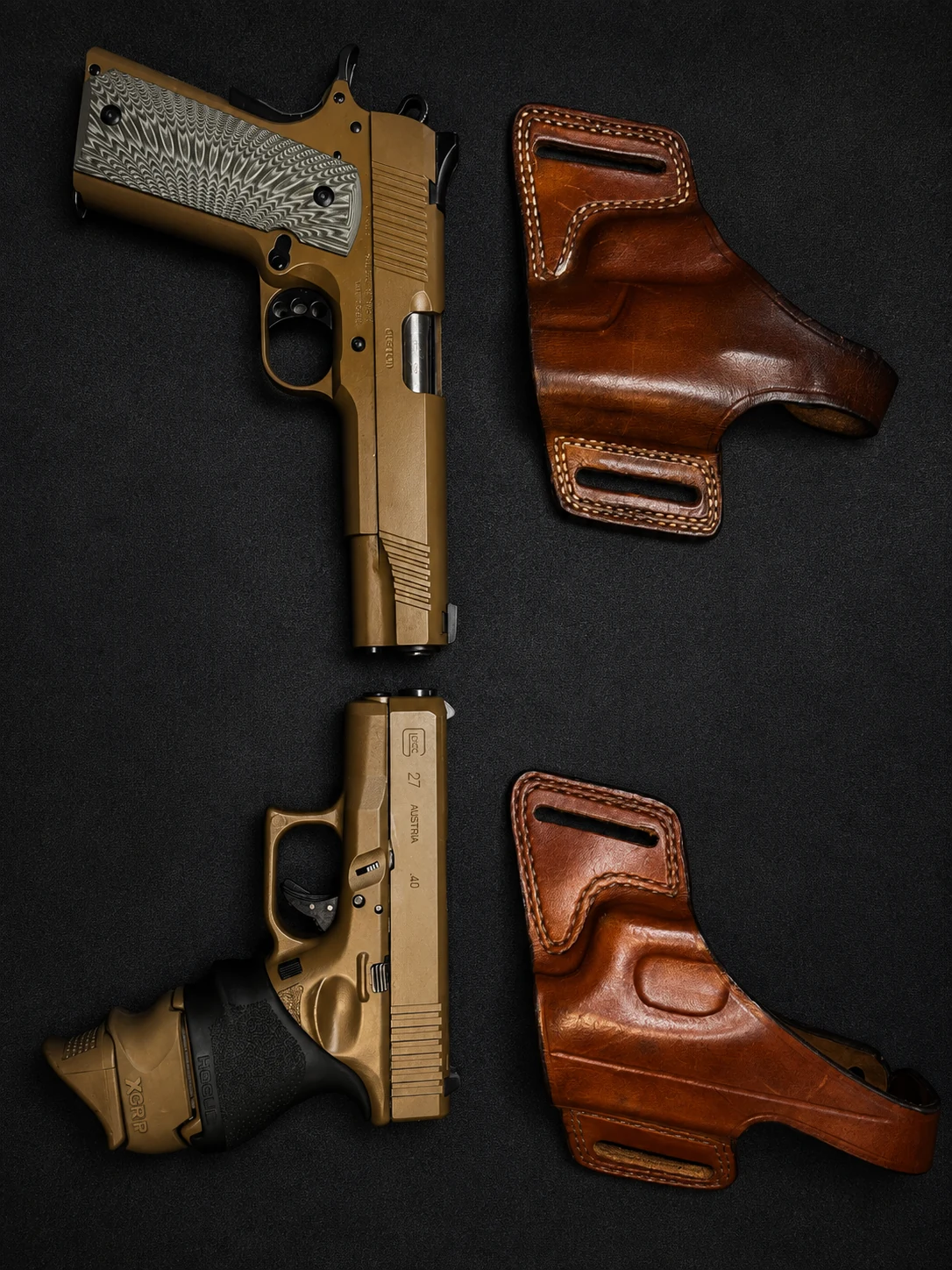 Glock and Kimber · matching bronze