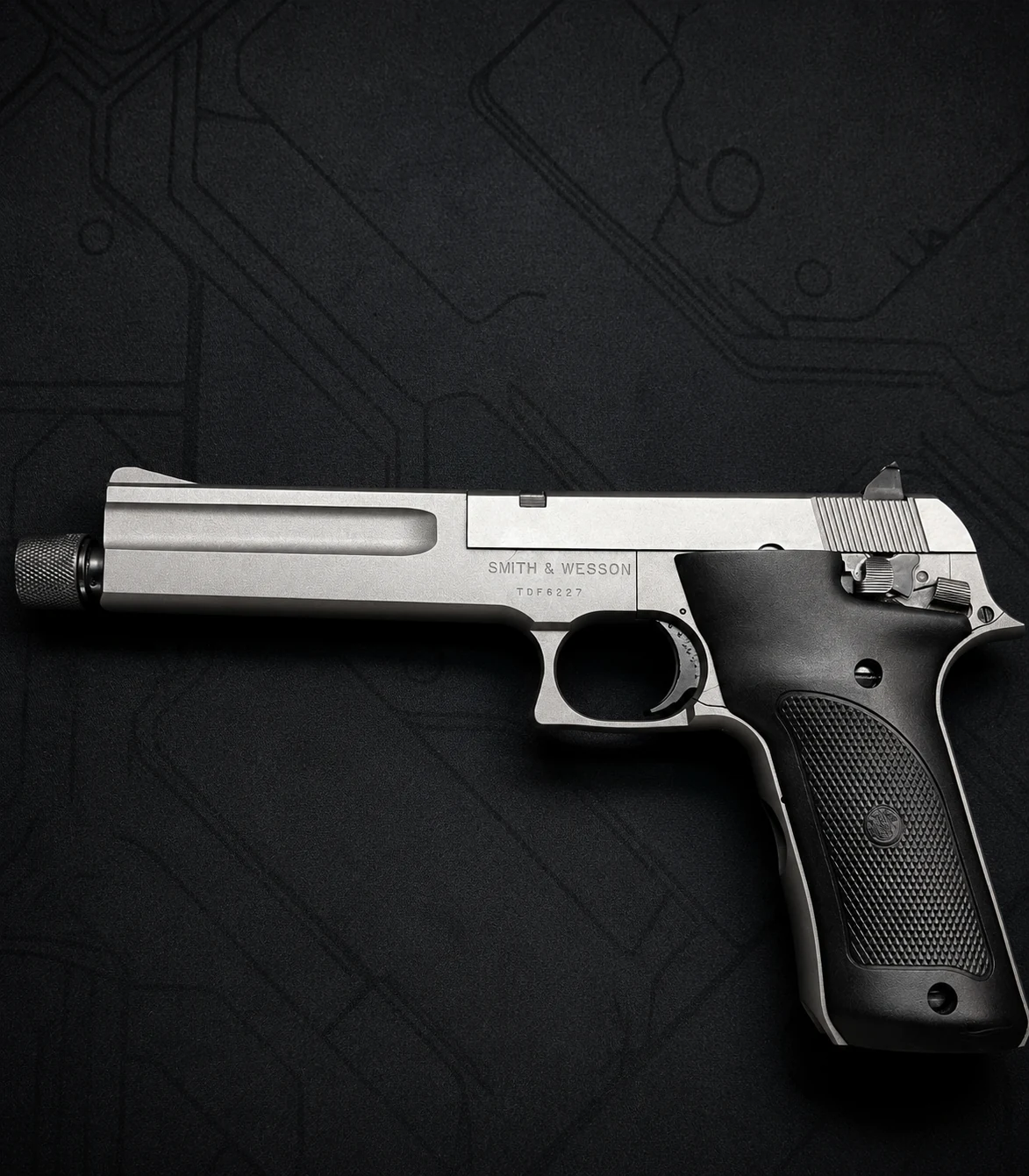 Finished Smith and Wesson pistol